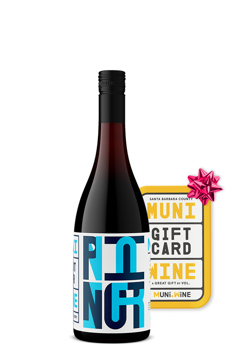 Free $15 Gift Card & Muni 2022 SBC Pinot Noir