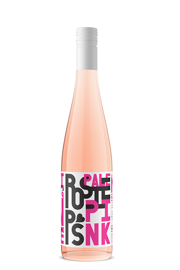 Bottle of 2025 Rosie P's Pale Pink Grenache rosé — Muni Wine, Santa Barbara