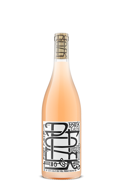 Bottle of 2025 Potek Pinot Noir Rosé — Potek Winery