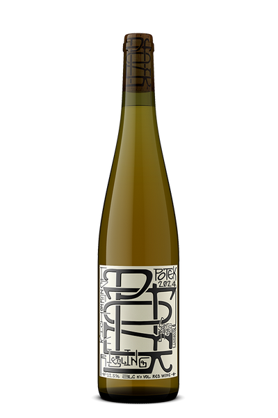 Bottle of 2024 Kick On Ranch Riesling — Potek Winery