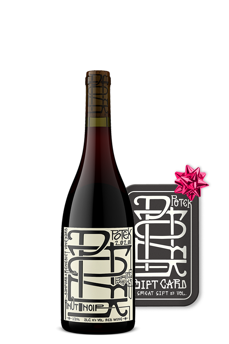 Free $15 Gift Card & Potek Sanford & Benedict Pinot Noir