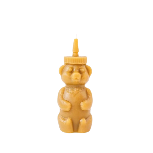 Beeswax Honey Bear Candle