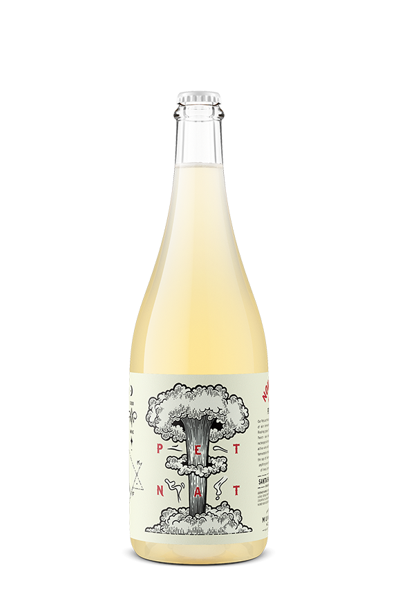 Bottle of 2025 Pet Nat natural sparkling Riesling — Nowadays, Santa Barbara