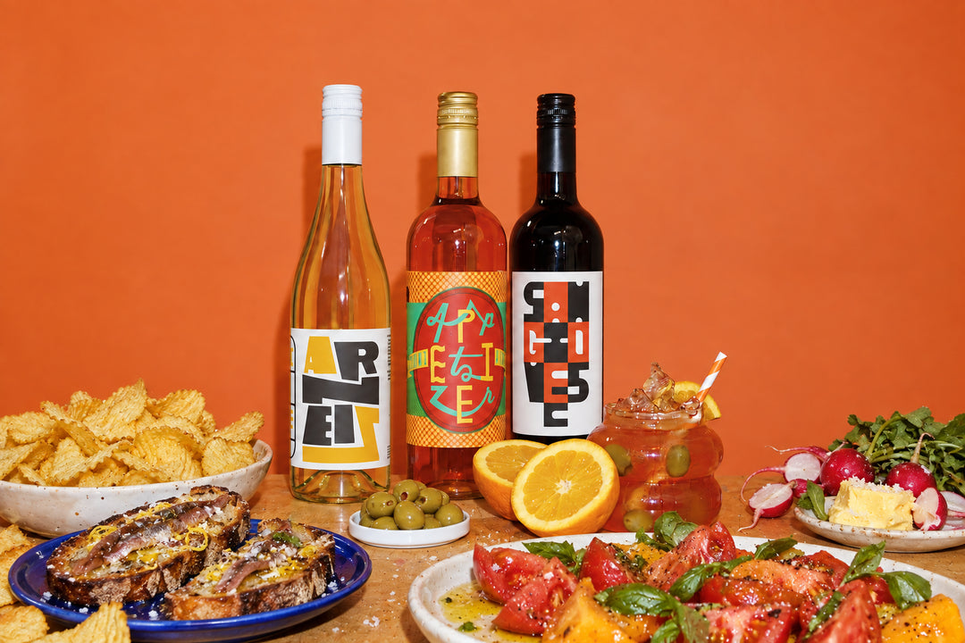Apero Hour wine pack with Arneis, Appetizer Aperitif, and Sangiovese