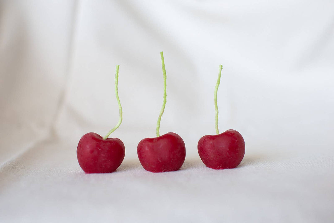 Beeswax Cherry Birthday Candles